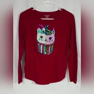 Girl's Long Sleeve Color changing Sequins T-Shirt Size 16